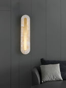 Luxury Alabaster Wall Sconce Hardwired Fixture
