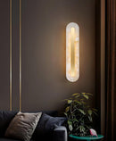 Luxury Alabaster Wall Sconce Hardwired Fixture