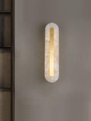 Luxury Alabaster Wall Sconce Hardwired Fixture
