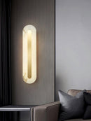 Luxury Alabaster Wall Sconce Hardwired Fixture