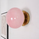 Marshmallow Glass & Metal Wall Fixture