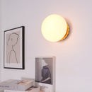 Marshmallow Glass & Metal Wall Fixture