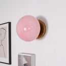 Marshmallow Glass & Metal Wall Fixture