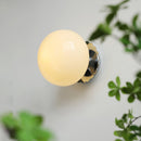 Marshmallow Glass & Metal Wall Fixture