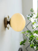 Marshmallow Glass & Metal Wall Fixture