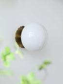 Marshmallow Glass & Metal Wall Fixture