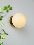 Marshmallow Glass & Metal Wall Fixture
