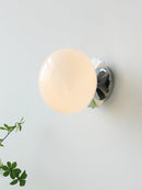Marshmallow Glass & Metal Wall Fixture