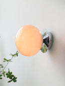 Marshmallow Glass & Metal Wall Fixture