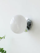 Marshmallow Glass & Metal Wall Fixture