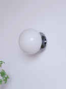 Marshmallow Glass & Metal Wall Fixture