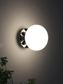 Marshmallow Glass & Metal Wall Fixture