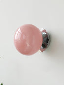 Marshmallow Glass & Metal Wall Fixture