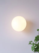 Marshmallow Glass & Metal Wall Fixture