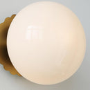Marshmallow Glass & Metal Wall Fixture