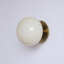 Marshmallow Glass & Metal Wall Fixture