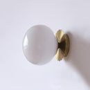 Marshmallow Glass & Metal Wall Fixture