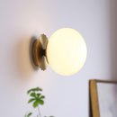 Marshmallow Glass & Metal Wall Fixture