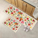 Boho Meadow Floral Kitchen Mats