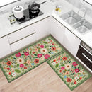 Boho Meadow Floral Kitchen Mats