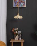 Vintage French Flower Pendant Light