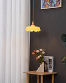 Vintage French Flower Pendant Light