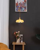 Vintage French Flower Pendant Light