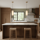 Modern Alabaster Globe Pendant Light with Brass Finish