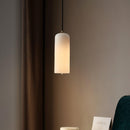 Modern Alabaster Globe Pendant Light with Brass Finish