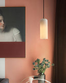 Modern Alabaster Globe Pendant Light with Brass Finish