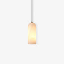 Modern Alabaster Globe Pendant Light with Brass Finish