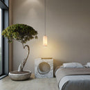 Modern Alabaster Globe Pendant Light with Brass Finish