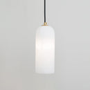 Modern Alabaster Globe Pendant Light with Brass Finish