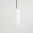 Modern Alabaster Globe Pendant Light with Brass Finish