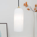 Modern Alabaster Globe Pendant Light with Brass Finish