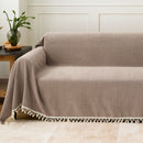 Herringbone Tassel Sofa Cover
