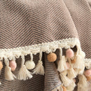 Herringbone Tassel Sofa Cover