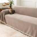 Herringbone Tassel Sofa Cover