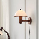 Scandinavian Oak Wood Wall Sconce