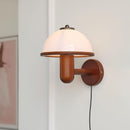Scandinavian Oak Wood Wall Sconce