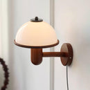 Scandinavian Oak Wood Wall Sconce