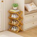Geometric Tiered Shoe Display Tower