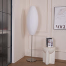 Spherical Ribbed Shade Floor Lamp