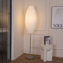 Spherical Ribbed Shade Floor Lamp