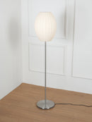 Spherical Ribbed Shade Floor Lamp