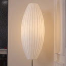 Spherical Ribbed Shade Floor Lamp