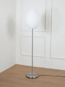 Spherical Ribbed Shade Floor Lamp