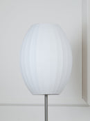 Spherical Ribbed Shade Floor Lamp