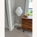 Spherical Ribbed Shade Floor Lamp