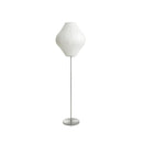 Spherical Ribbed Shade Floor Lamp